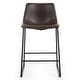 preview thumbnail 18 of 23, Carbon Loft Richard Faux Leather and Iron Counter Stool (Set of 2)