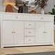 preview thumbnail 7 of 31, Combo Dresser Chest Storage Cabinet Buffet Sideboard White/Black/Grey 59" Buffet Cabinet Sideboard, Multi-Use Console Table
