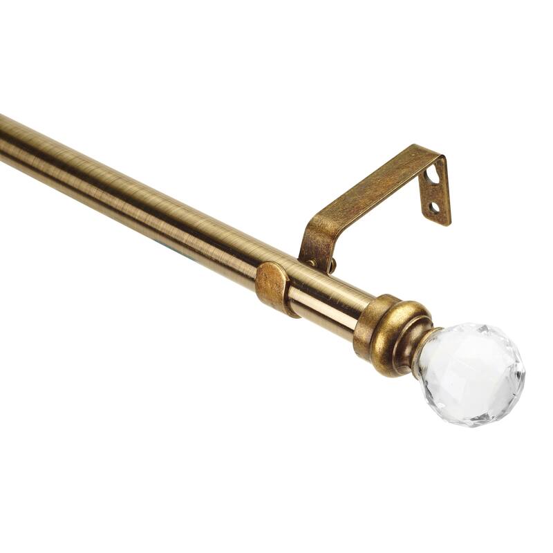Home Details Crystal Ball 86-120 Inch Adjustable Curtain Rod