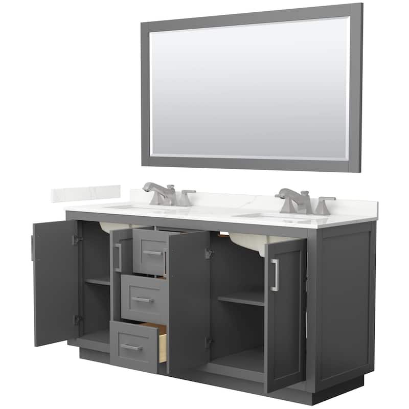 Wyndham Collection WCF292966D-QTZ-US3M58 Miranda 66" Free Standing