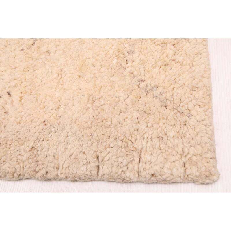 ECARPETGALLERY Hand-knotted Looma Ivory Wool Rug - 8'10 x 10'0