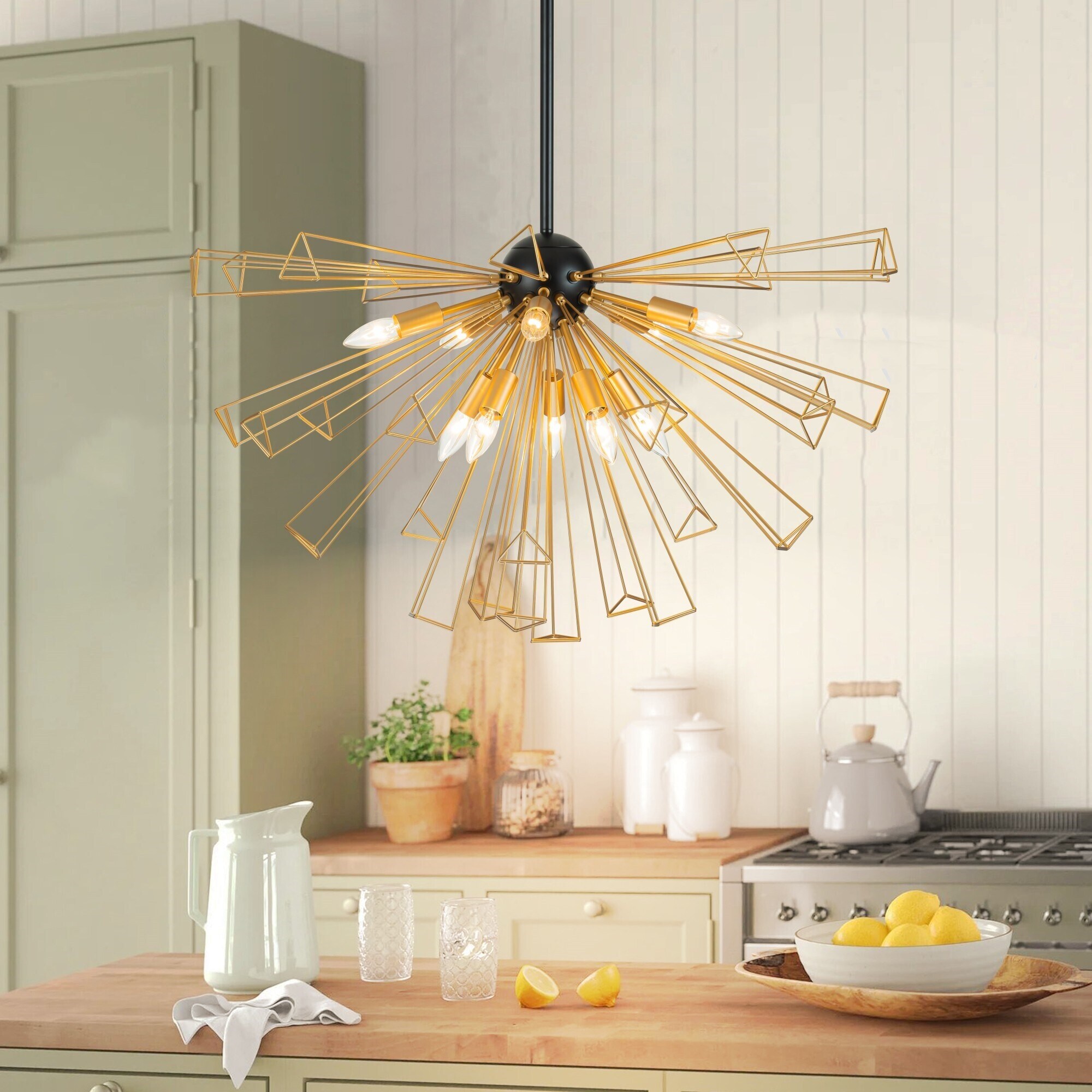 Starburst globe light top