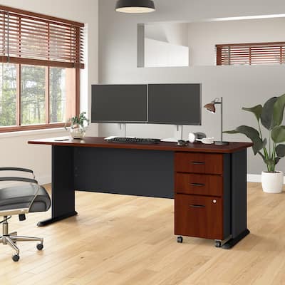 Series A 72W Desk with Mobile File Cabinet by Bush Business Furniture
