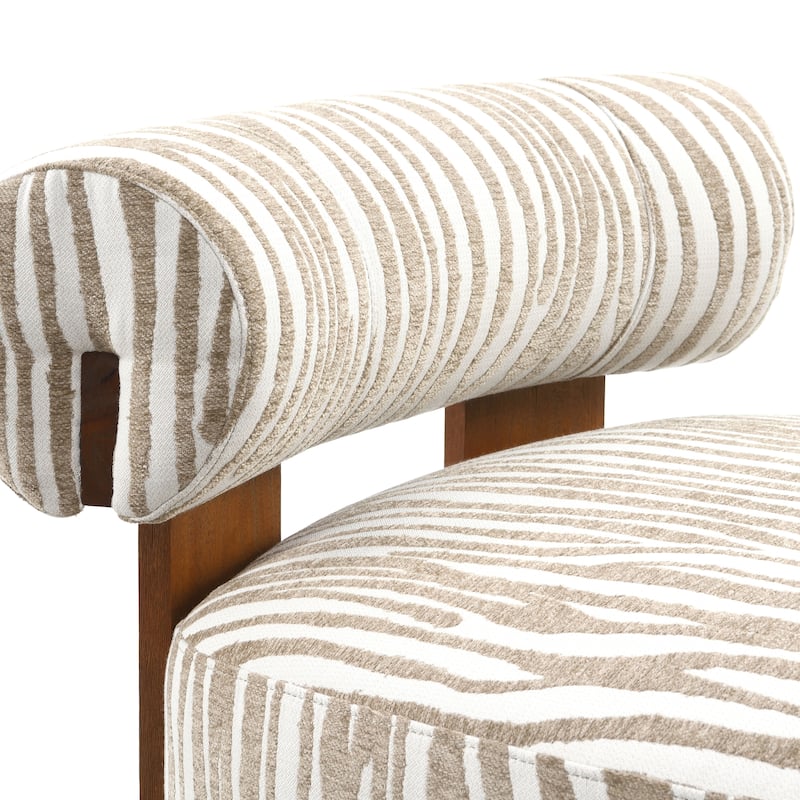 Furniture of America Orynt Modern Zebra Upholstered Accent Chair