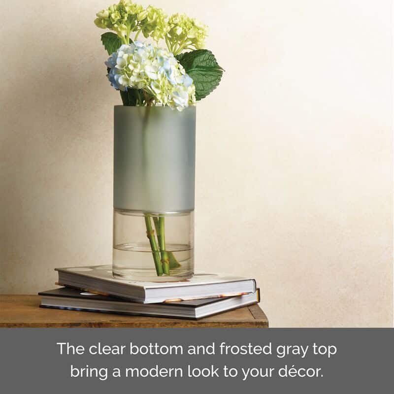 Elements Clear Glass Cylinder Vase, 10 Inch