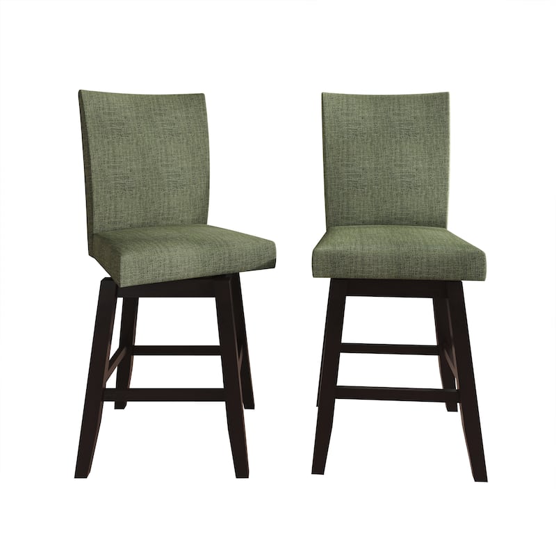 CraftPorch Minimalist Swivel Counter Chairs - Green