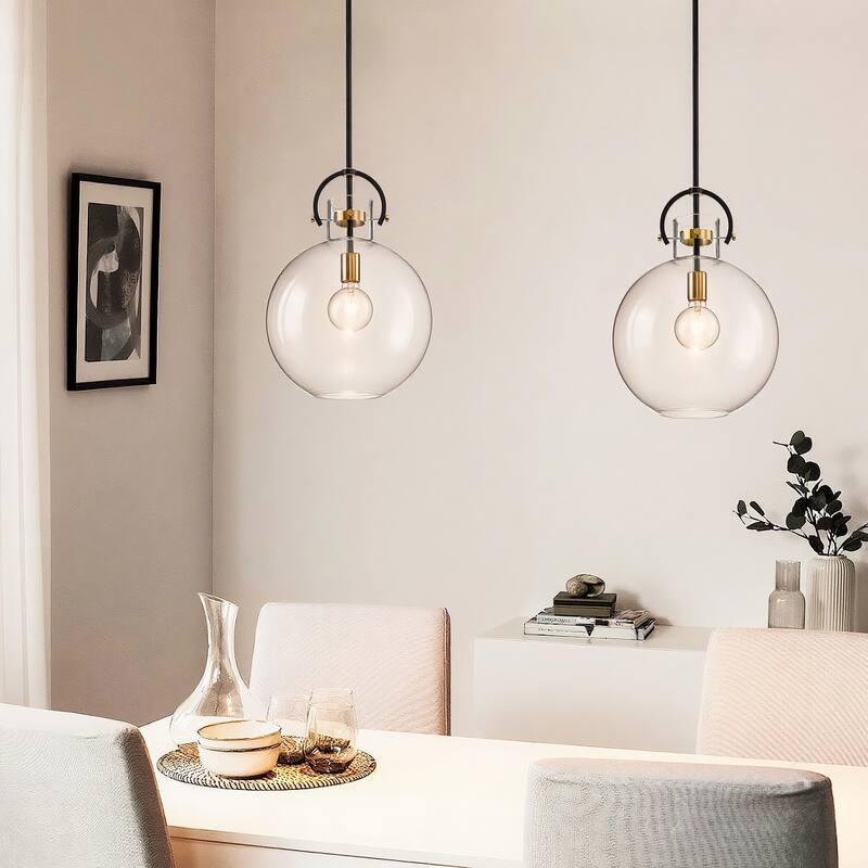 Oil Rubbed Bronze and Antique Gold 1-light Pendant