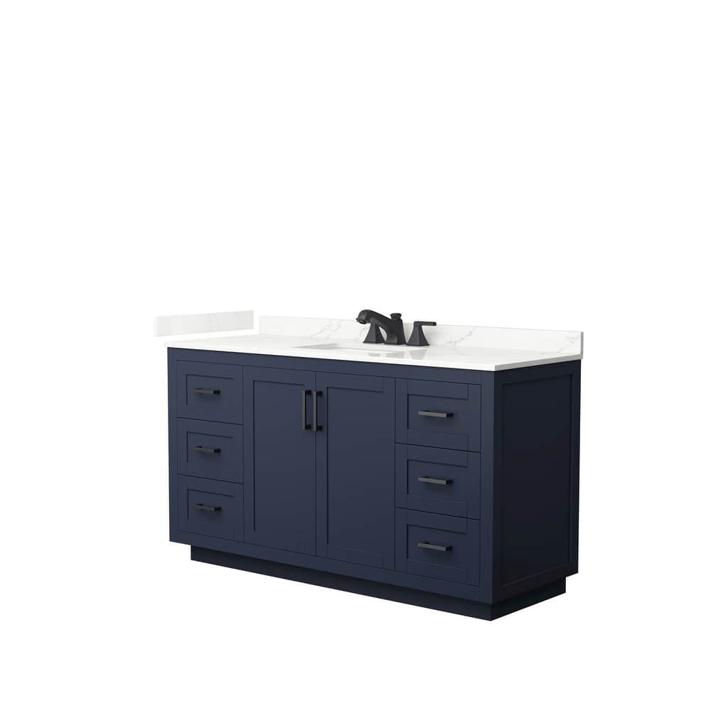 Miranda 60-inch Single Vanity, Quartz Top