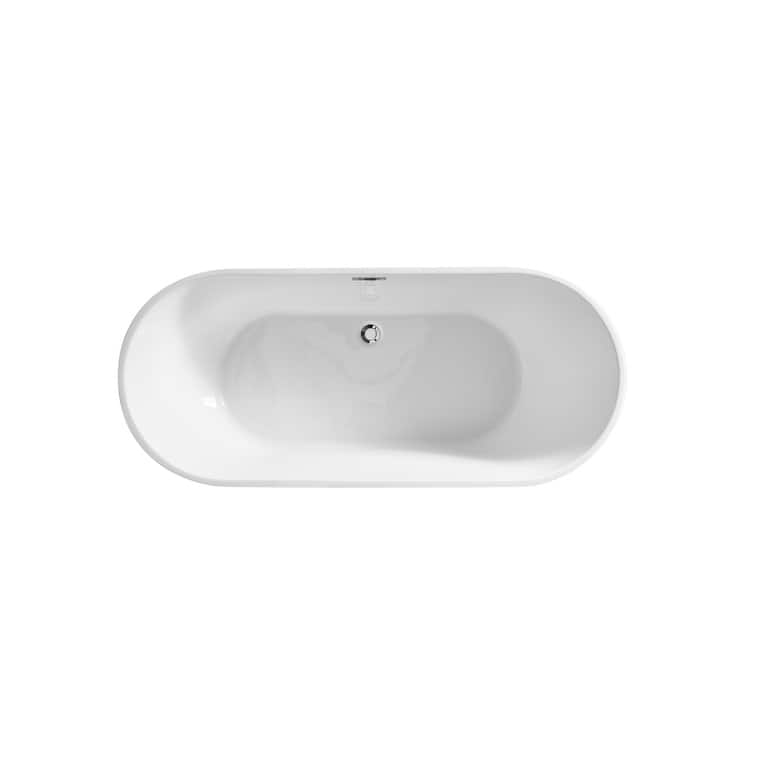 Odell Soaking Bathtub in Glossy White