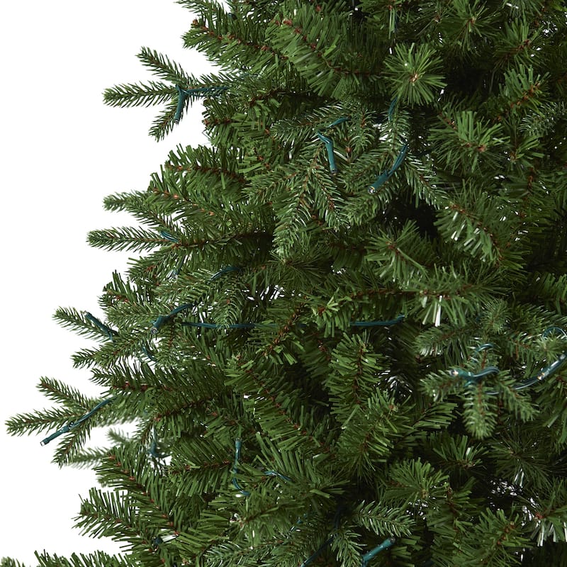 6ft. Fir Artificial Christmas Tree with 250 Clear LED Lights - Classic Seasonal Holiday X-Mas Glow