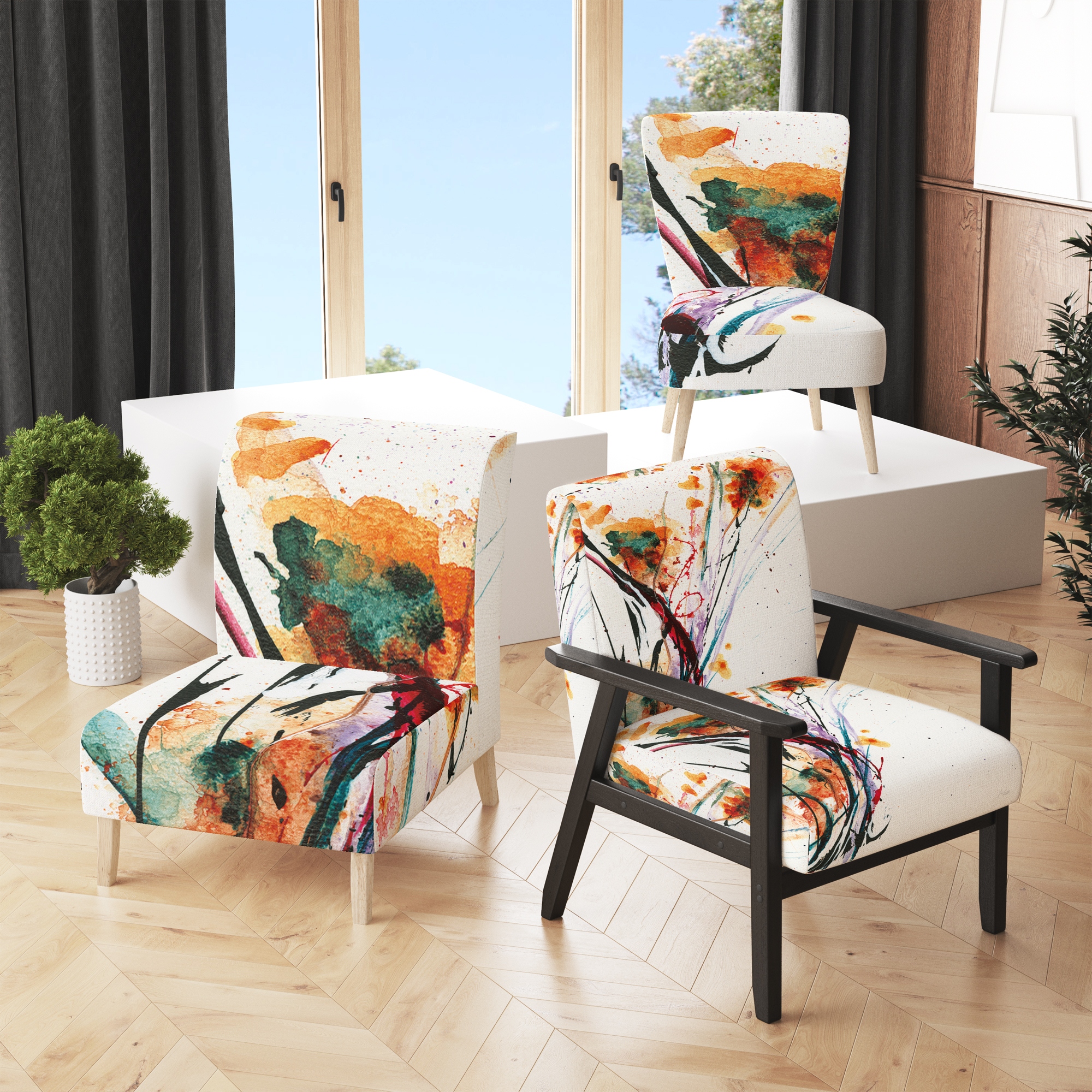 Accent chairs clearance store set of 2