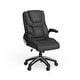 preview thumbnail 1 of 16, High Back LeatherSoft Executive Swivel Chair with Double Layered Headrest Black