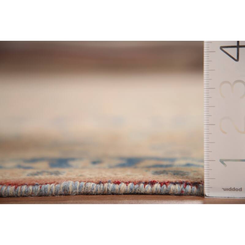 Hand Knotted Oriental 100% Wool Carpet Traditional Floral Pink Mashad Area Rug - 12' 10'' X 9' 6''