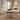 Benchwright Round Antique Grey Oak Dining Table by iNSPIRE Q Artisan