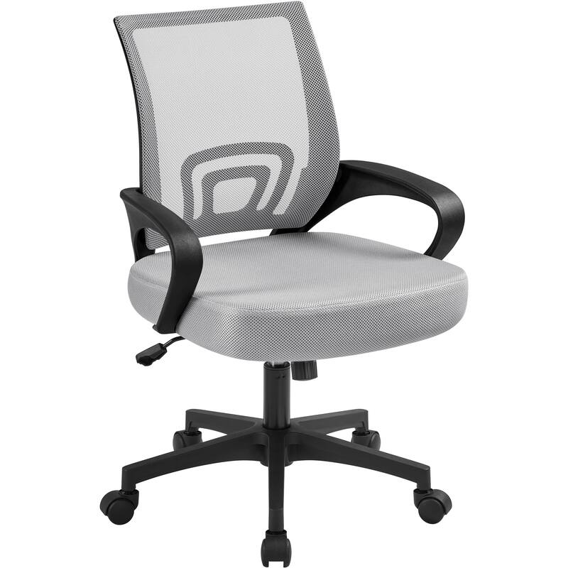 Yaheetech Adjustable Ergonomic Office Chair MidBack Mesh Swivel Chair