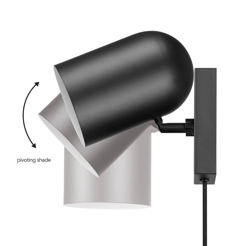 Globe Electric 91009603 7" Tall Wall Sconce with Metal Shade