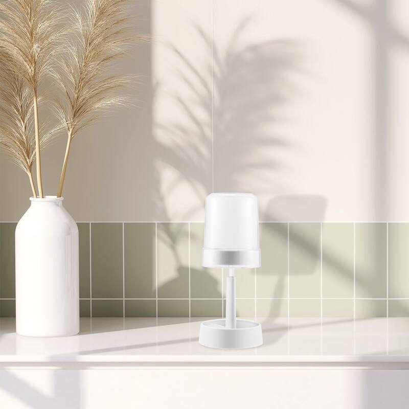 1 Pcs Toothbrush Holder with Cover Electric Toothbrush Holder 10.63" - White