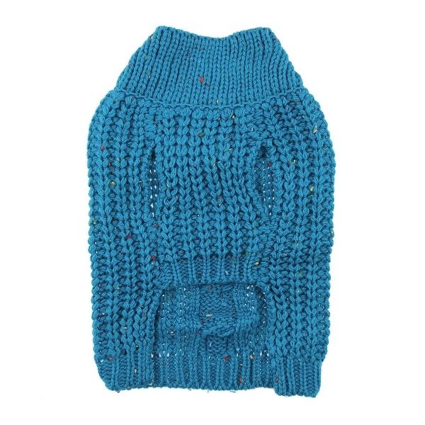 teal dog sweater