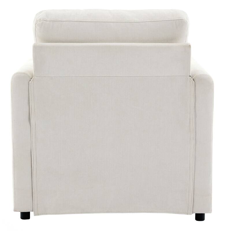 Upholstered Armchair Oversized Comfy Cloud Sofa Double Cushion Single Sofa Plush Cushion Armchair for Living Room