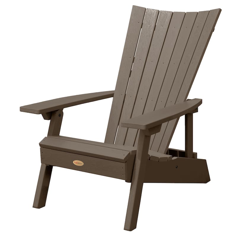 HIGHWOOD Manhattan Adirondack Chair - Weathered Acorn