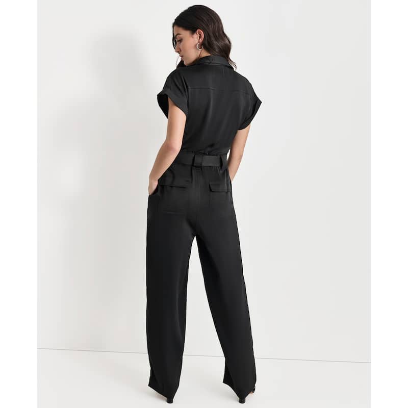 DKNY Utility Glazed Jumpsuit
