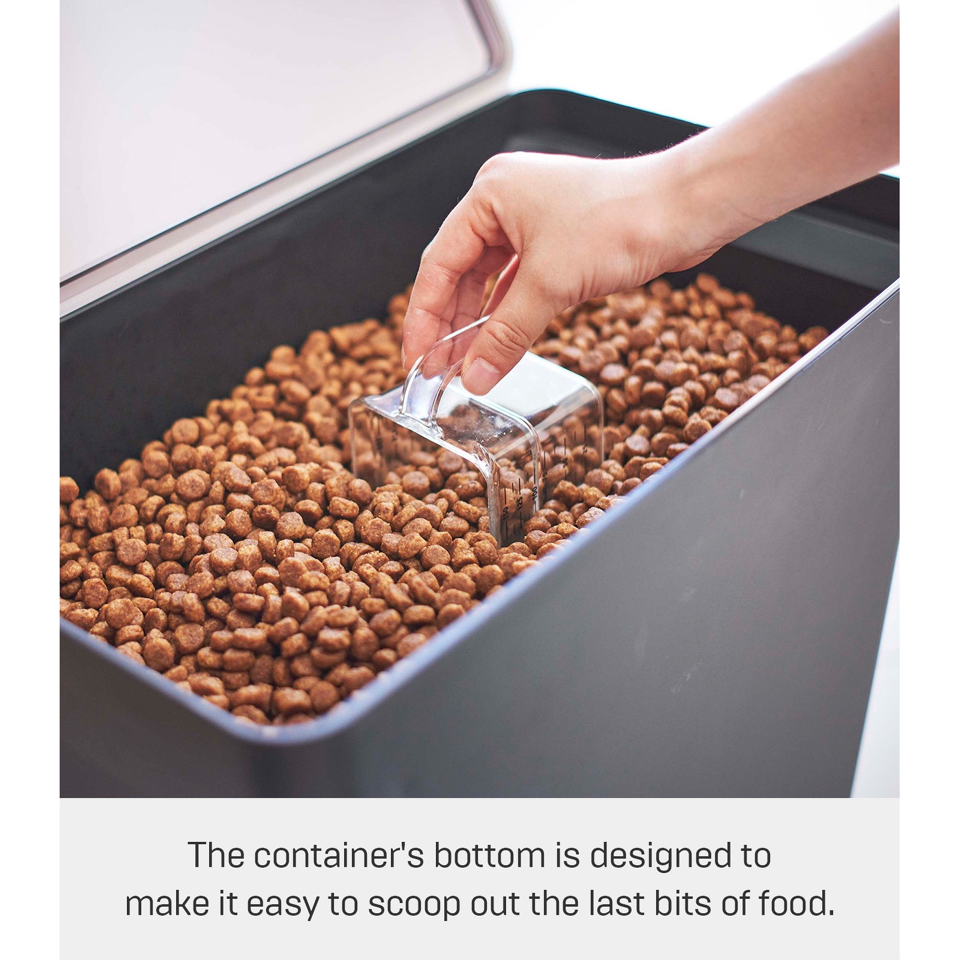 Rolling pet food sales container