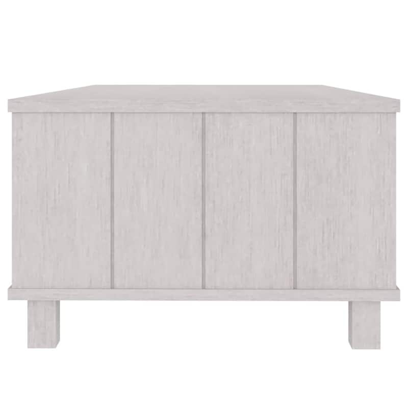 vidaXL Coffee Table End Table Living Room Side Table HAMAR Solid Wood Pine - 39.4" x 21.7" x 13.8"