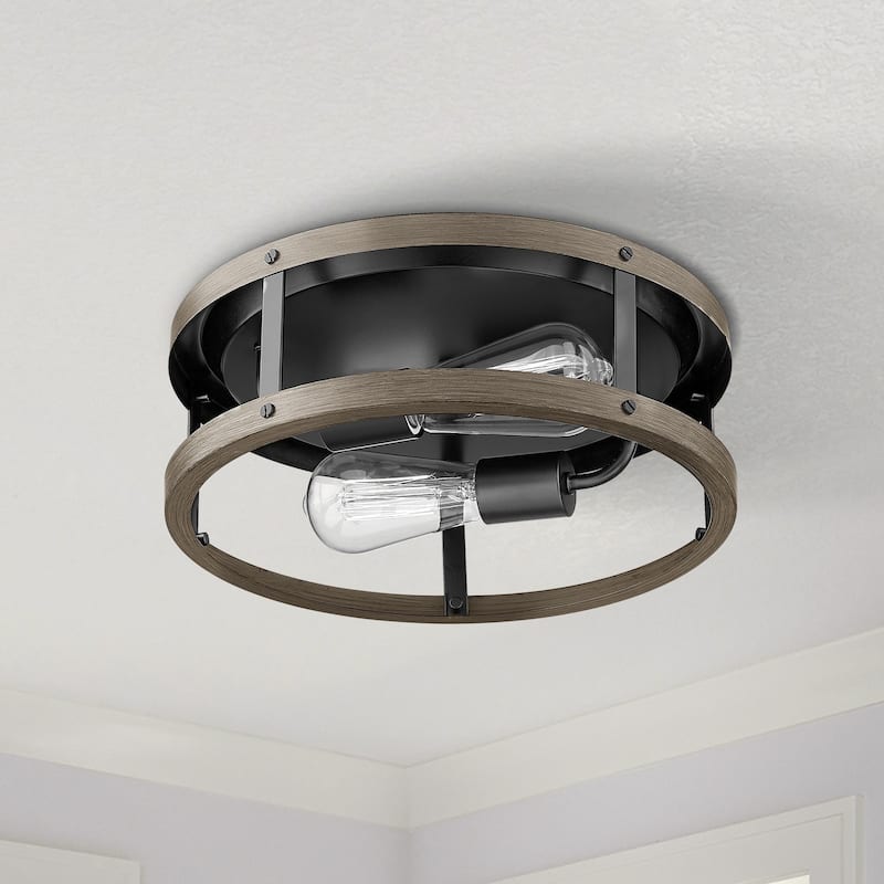 12.9 inch Flush-mount Ceiling Light, Semi-Flush