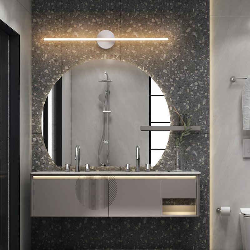 Modern 1-Light Dimmable LED Linear Bathroom Vanity Light