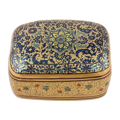 Novica Handmade Persian Charm Decorative Papier Mache Box