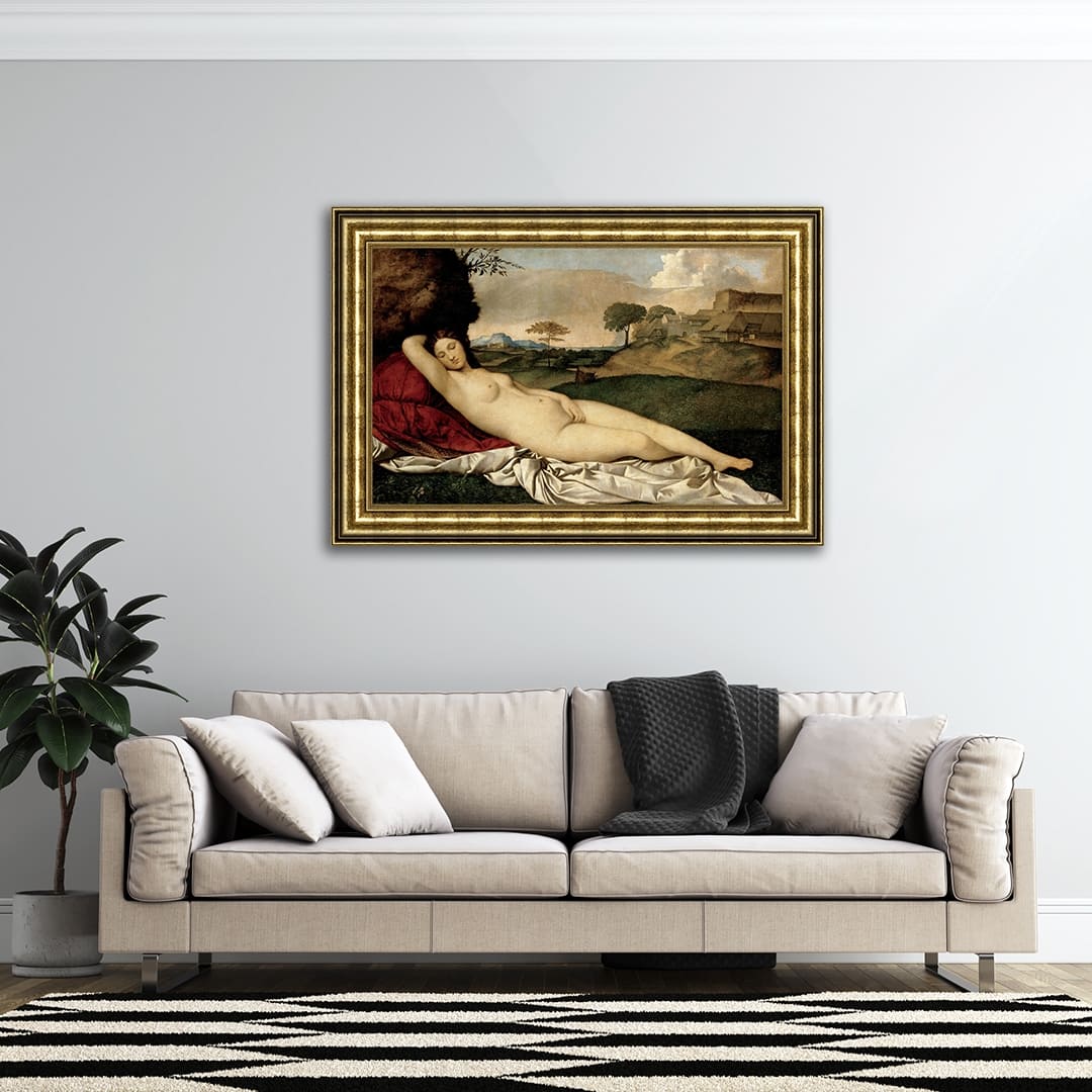 Sleeping Venus by Giorgione Giclee Print Oil Painting Gold Frame Size ...