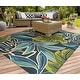 preview thumbnail 1 of 8, Miami Palms Hand-hooked Botanical Indoor/ Outdoor Area Rug
