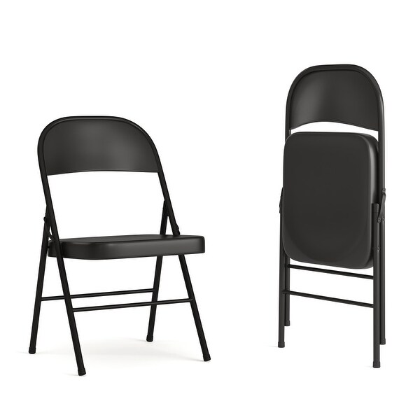 TUBULAR STEEL FOLDING CHAIR グレー2脚 TUBULAR STEEL FOLDING CHAIR | Metal Products,Chair, Stool