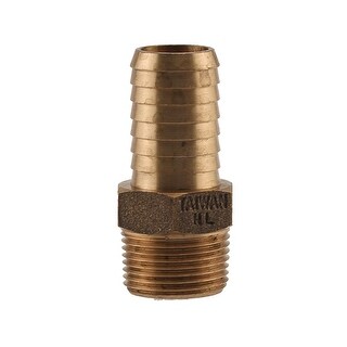 Bronze Thread Adapter 1.25 in. x 1 in. Round Bronze Male Adapter - Bed Bath & Beyond - 39110887