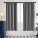 preview thumbnail 68 of 85, Deconovo Solid Rod Pocket Curtain Panel Pair, Set of 4 Panels 42x72 Inch - Light Grey