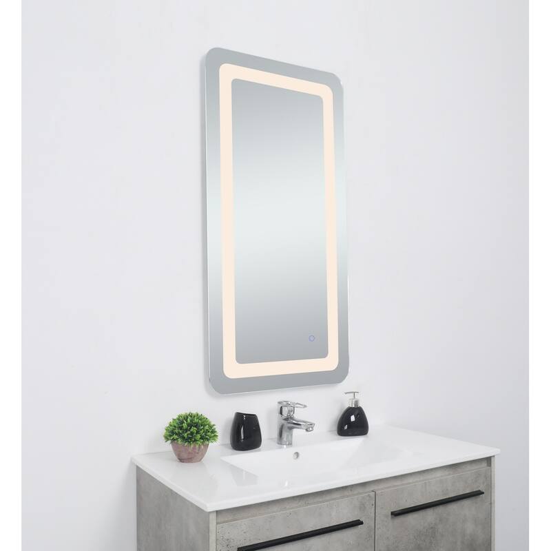 Indigo Home 27in x 40in soft edge LED mirror