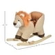 preview thumbnail 7 of 8, Lion-Themed Baby Rocking Horse with Plush Seat, Wooden Base, Seat Belt, and Fun Sound Effects for Toddlers