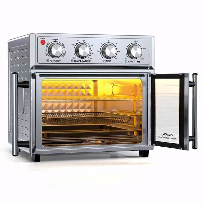 PlumChef 26QT Extra-Large French Double-Door Air Fryer Convection Toaster Oven, 1700W, 7 Preset Menus, 7-in-1 Multi-Function