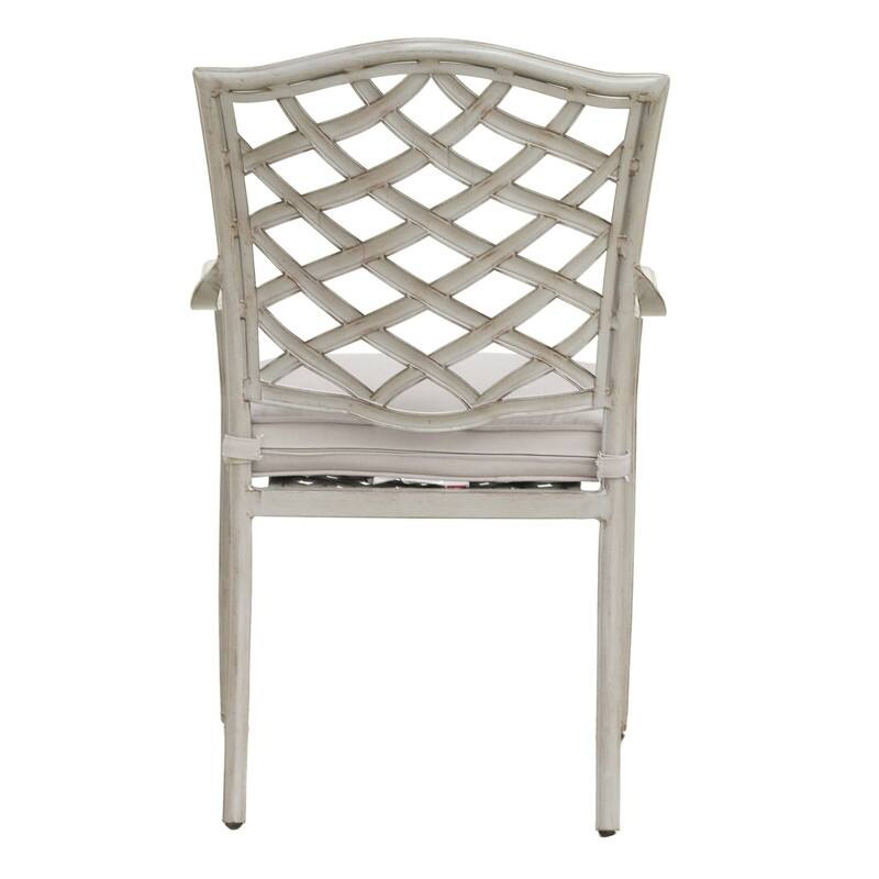 Deer Lake Aluminum Arm Chairs with Cast Slate Sunbrella Cushions (Set of 2) by Havenside Home