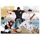 preview thumbnail 1 of 7, Baseball player safe at home plate - Multi