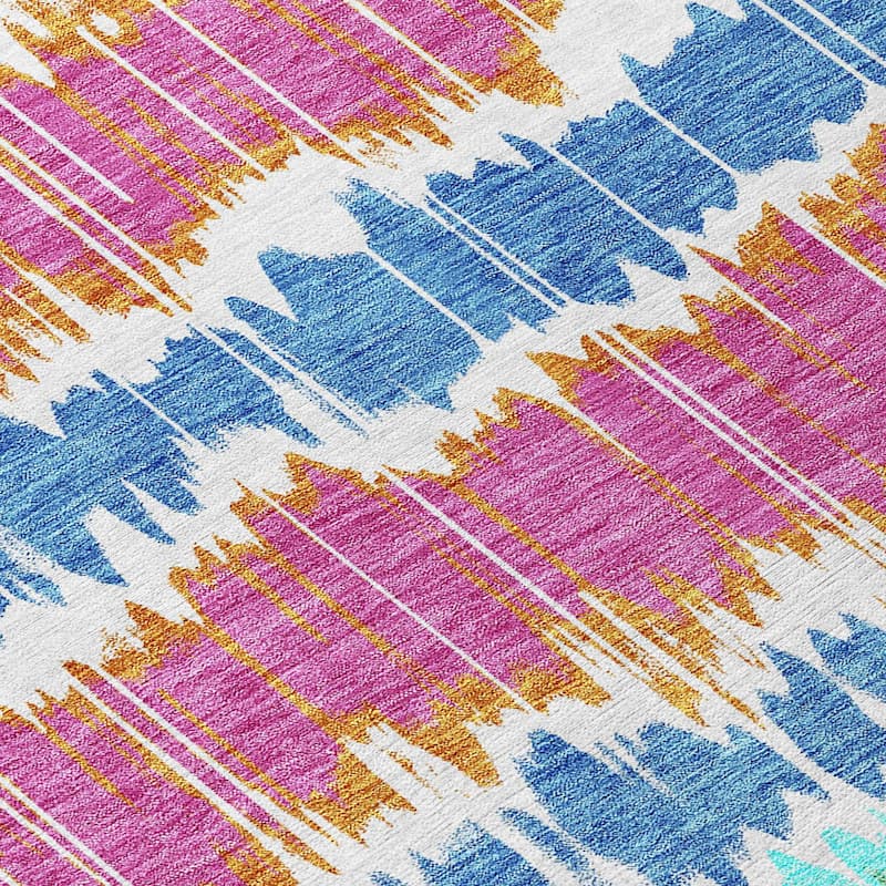 Machine Washable Indoor/ Outdoor Chantille Contemporary Ombre Rug