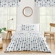 preview thumbnail 2 of 4, Woodland Arrow Collection Boy or Girl 2-piece Twin-size Comforter Set - Navy Blue Mint Grey and White