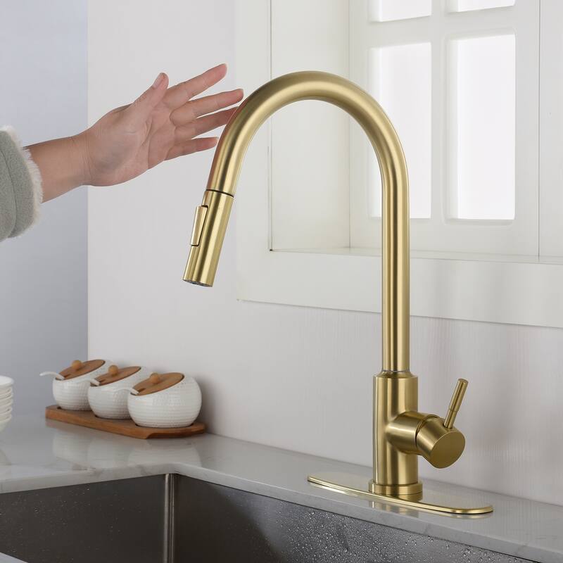 Touch Kitchen Faucet with Pull Down Sprayer - 16.53*8.66*8.07