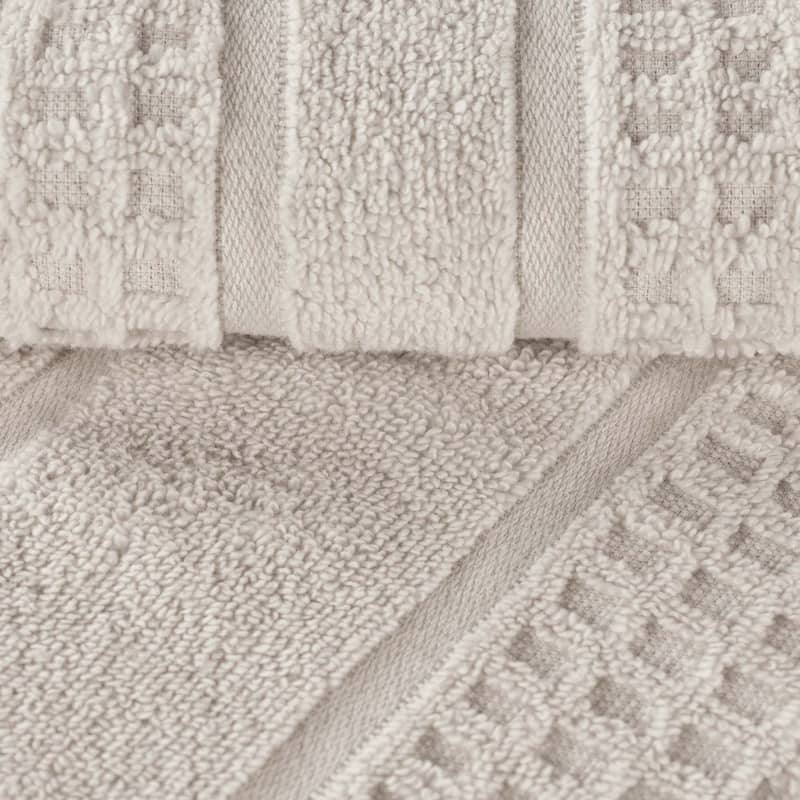 Superior Napa Zero Twist Cotton Soft Waffle Bath Sheet Set of 2