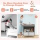 preview thumbnail 5 of 9, Costway Baby Changing Table Dresser Infant Diaper Station Nursery with - See Details