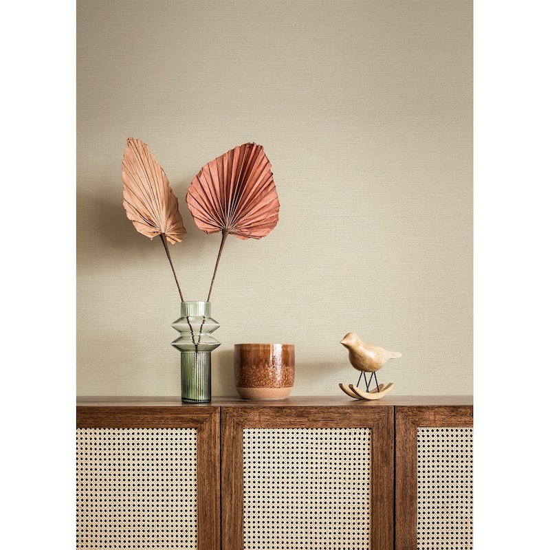 Advantage Estefan Cream Distressed Texture Wallpaper - 20.9in x 396in x 0.025in - 20.9in x 396in x 0.025in