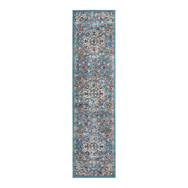 Aurelia Lyni Blue Medallion Area Rug