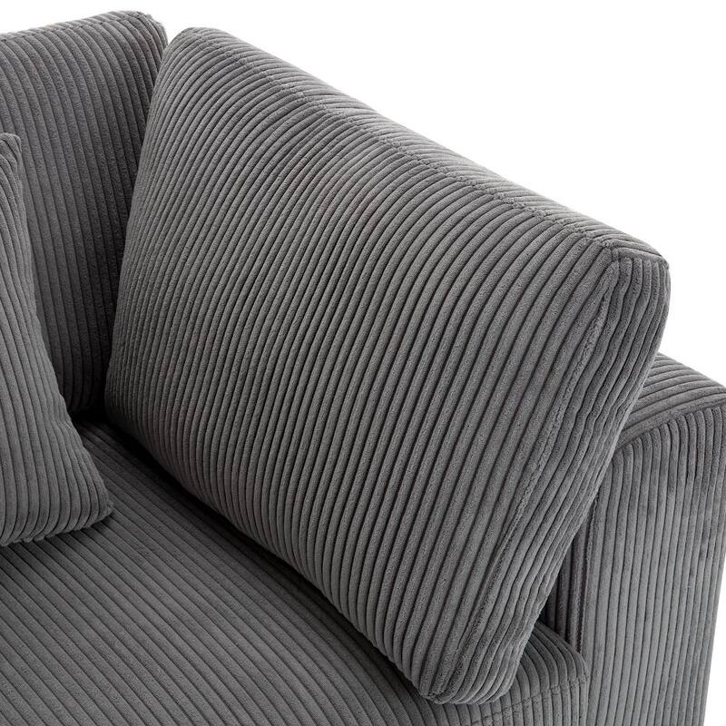 3 Seater Sofa with Removable Back Cushions and 5 Pillows