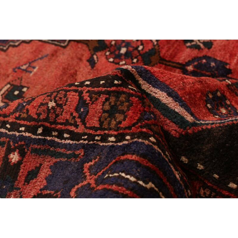ECARPETGALLERY Hand-knotted Andelz Red Wool Rug - 4'5 x 9'4