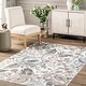 preview thumbnail 8 of 13, Nuloom Tiffani Floral Machine Washable SplashGuard Area Rug